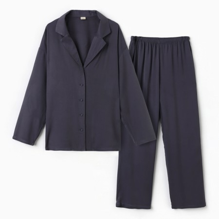 Women's costume (shirt, trousers) minku: casual collection color graphite, pr 40-6