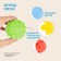 Gift set of developing massage balls "Training", 4 pcs, crumb I