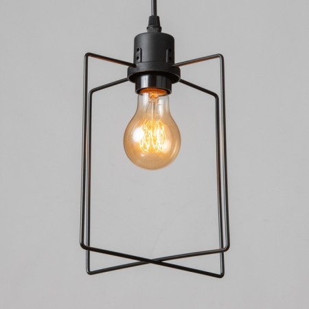 Economic light "Flower" 1x40W E27 Black 16x16x26-78 cm.-2