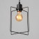 Economic light "Flower" 1x40W E27 Black 16x16x26-78 cm.