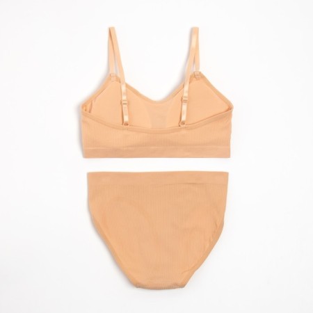 Female set (top, panties) beige color, size 42-44-7