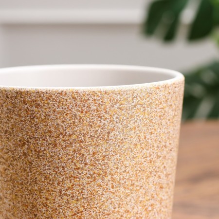 Kashpo "Laksher" beige plain 1.13 liters-1