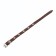 Collar leather single-layer, dimensionless 30 x 1 cm, Osh 19-27 cm, brown