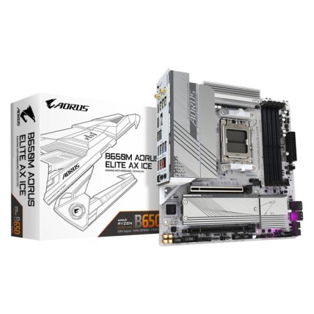 Motherboard Gigabyte B650M A Elite AX Ice Socketam5 AMD B650 4XDDR5 MATX AC`97 8ch (7. 103396-5
