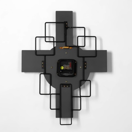 Wall clock, series: loft, "Scandinavian geometry", discrete move, 49.5 x 38 cm, d-21cm-1
