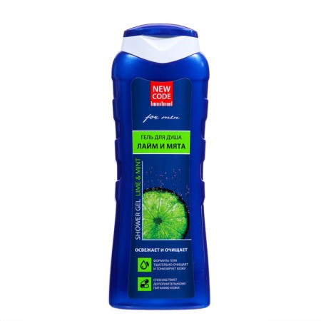 Shower gel New Code "lime and mint", 400 ml-3