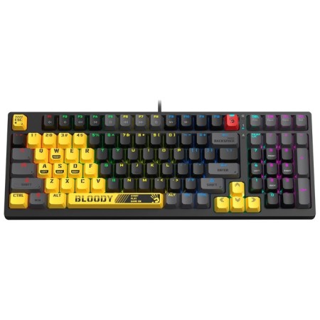 Keyboard A4Tech Bloody S98 Sports Lime Blms Plus mechanical yellow/gray USB for Gamer 1078910-5