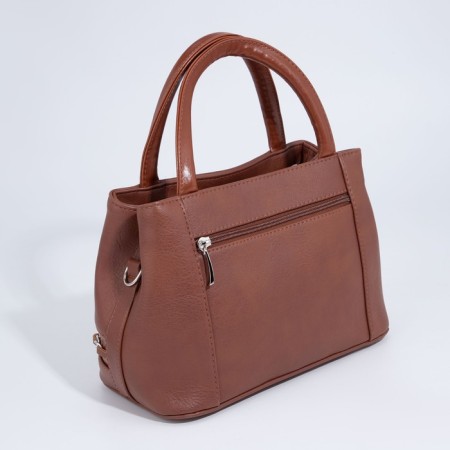 Olivi-tout bag on lightning, brown color-1