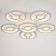Causteen with PDU 671129/6 LED 216W Dimmer 3 modes 3000-6000k white 57x57x12 cm Bayerlux