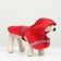 Dog raincoat, size XL (DS 30-35, OG 38-43, Osh 26-31 cm), red