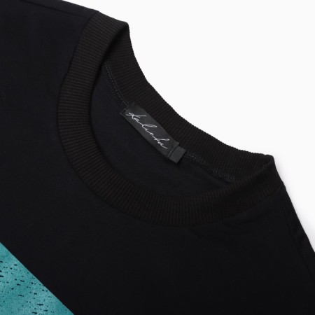 T -shirt male, black color, size 52-3