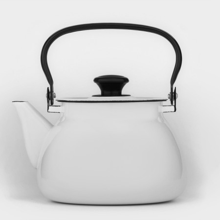 Spherical kettle without a decolle, 3 l, induction, white color