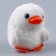 Keychain "duck", 9 cm, white color