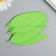 The workpiece of Foamiran "leaf" 10x3 cm, thickness. 1mm, set 10 pcs, green