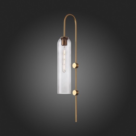 Wall lamp ST LUCE. SL1145.341.01. Callana. 1x60 watts, E27, 10x78 cm, brass color-2
