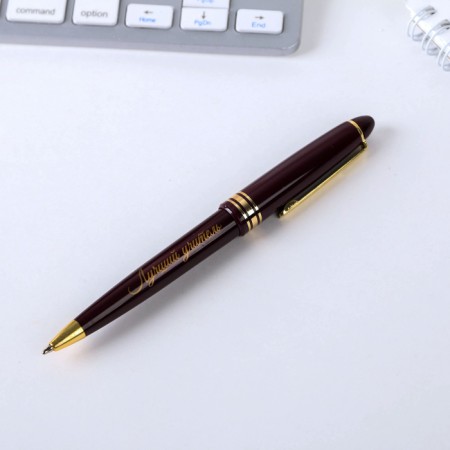 Pen in the tube “Dear teacher!”, Plastic, blue paste, 1.0 mm-3