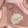 Acrylic key -keychain "I take out the brain", 5 x 6 cm