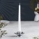 Smost Smost Metal for one candle, 9.2x9.2x4.1 cm, chrome