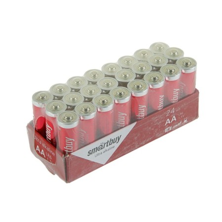 Alkalin battery Smartbuy Ultra, AA, LR6-24BOX, 1.5V, set 24 pcs.