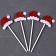 A set for decorating the New Year cake, in a set of 4 pcs.