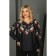 Female blouse, size 56, black color