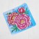 Diamond mosaic with partial filling on the box "Piono", 14 x 14 cm