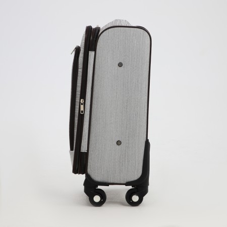 Small suitcase 20 "on lightning, code castle, with extension, color gray color-2