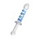 Sexus Glass bilateral phallimitator, glass, transparent, 22.5 cm