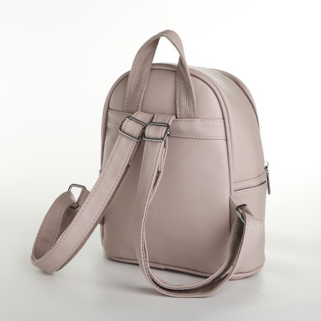 Women's backpack on lightning, beige color-2