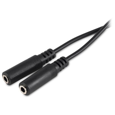 Adapter Audio BURO-BU-2XJACK-JACK 2XJACK 3.5 (F)/Jack 3.5 (M) 0.2m. black-3