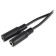 Adapter Audio BURO-BU-2XJACK-JACK 2XJACK 3.5 (F)/Jack 3.5 (M) 0.2m. black