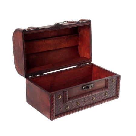 Board of a tree aged "with rivets" chest 10.5x18x11 cm-11