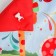 Developing rug with arcs "Elephant and Friends", 5 ele. With music, Baby me
