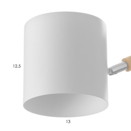 Bra "Svein" E27 40W white 13x24x14 cm-5