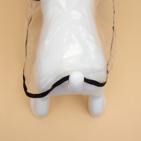 Dog raincoat, size 4XL, (DS 50, OG 60-66, Osh 56 cm), black-5