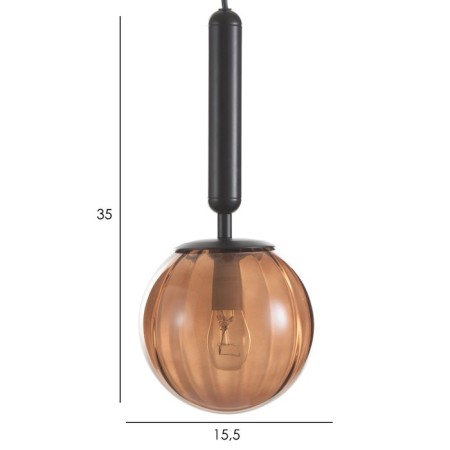 Bayerlux lamp "Javier" E14 40W Black-Herma 15x15x35-185 cm-5