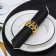 NOBLE napkin ring, 4.5 × 4.5 × 3 cm, gold color