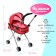 Stroller for dolls, universal, metal frame