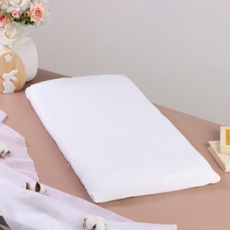 Luel with a mattress, 70 x 42 x 24 cm, lavender, cotton-1