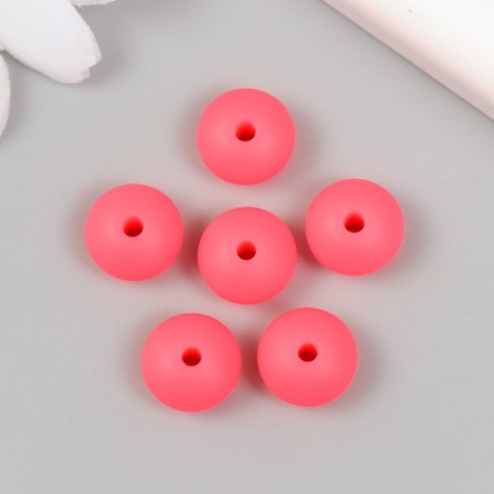 Busina silicone "flattened" coral d = 1.2 cm-1