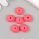 Busina silicone "flattened" coral d = 1.2 cm