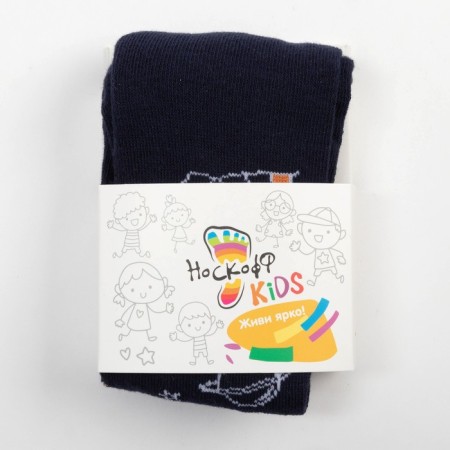 Pantyhose children, dark blue color, height 86-92 cm-3