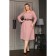 Women's dress, size 54, pink color