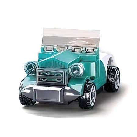 Designer Mechano "Retro Cabriolet", inertia, 49 parts-1