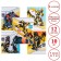 A set of notebooks 10 pieces, 12 sheets, September 1, in a cage, covered paper cover, transformers