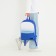 School textile school with a white gradient, 38x29x11 cm, blue color, lightning department