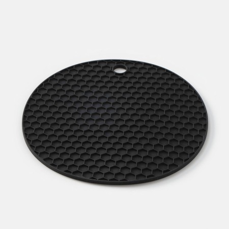 Silicon-based mat for hot, d = 140 mm, thickness = 3.5 mm, gray-3