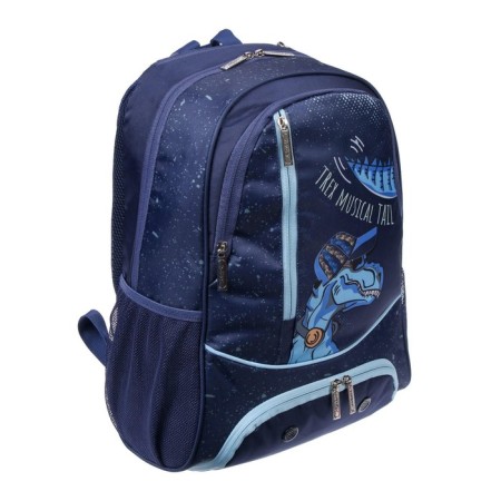 School backpack 42 x 29 x 12 cm, ergonomic back, laptop department, Hatber Sreet "My friend Dino", blue-1