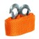 Torso towing cable, 12 tons, 4 m, 2 hooks