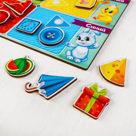 Puzzle Velcro "Colors and Forms"-3